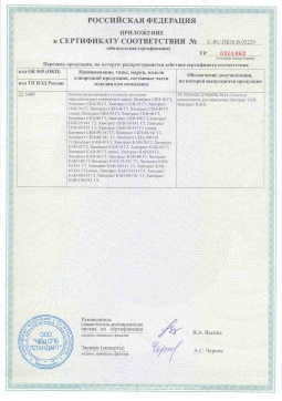 2017.05.31 Топки - Химтраст. Приложение к сертификату пенополиуретановые утеплители на основе напыляемого компонента. ТУ 2254-021